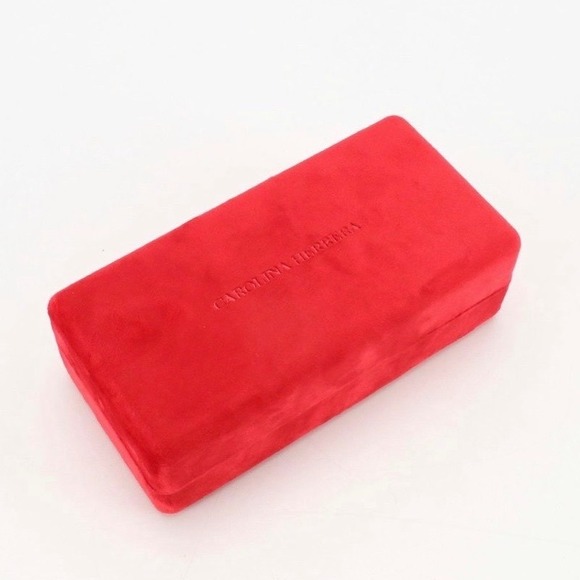 Carolina Herrera Square Oversized Metal‎ Sunglasses CH0035S J5GHA Gold Brown NIB - Picture 10 of 10